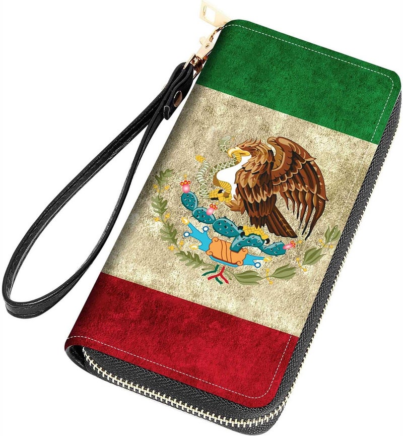 FQTBCEARI Hummingbird Flower Print Women Large Capacity Wallet PU Leather Zipper Clutch Purse for Smart Phone/Card/Coin/Cash - Image 1